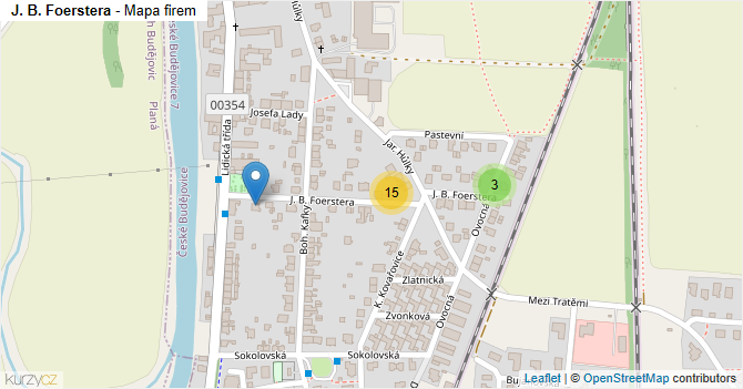 J. B. Foerstera - mapa firem