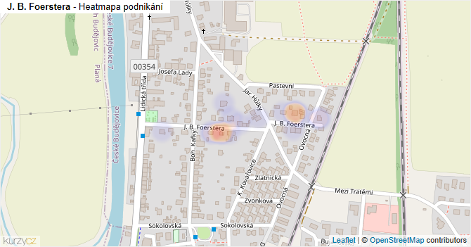 J. B. Foerstera - mapa podnikání