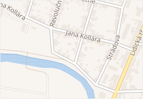 Jana Kollára v obci České Budějovice - mapa ulice
