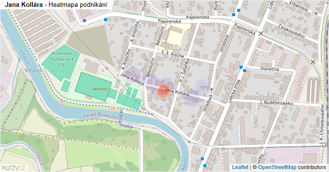 Jana Kollára - mapa podnikání
