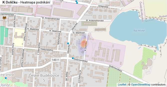 K Dolíčku - mapa podnikání
