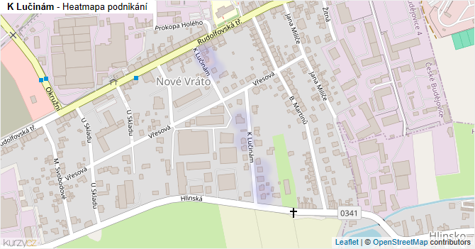 K Lučinám - mapa podnikání