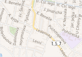 K. Vinařického v obci České Budějovice - mapa ulice