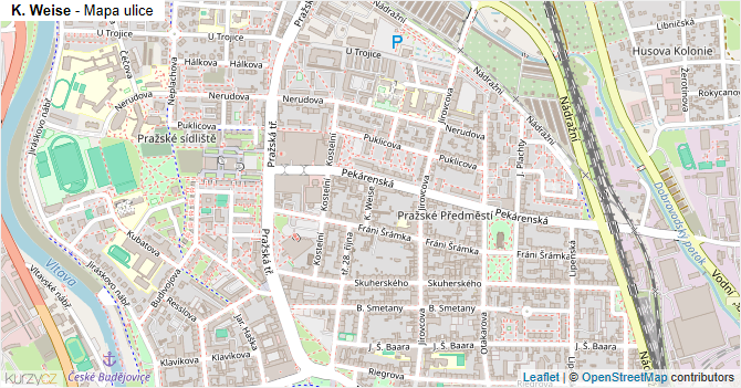 K. Weise - mapa ulice