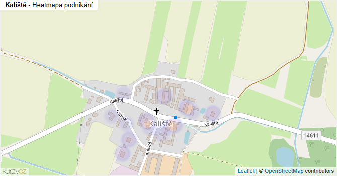 Kaliště - mapa podnikání