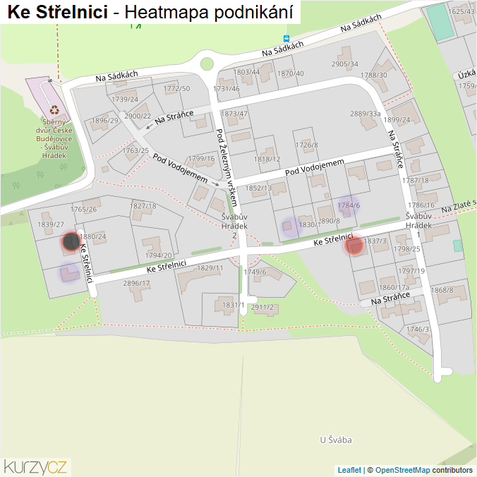 Mapa Ke Střelnici - Firmy v ulici.