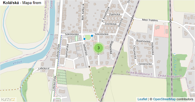 Kolářská - mapa firem