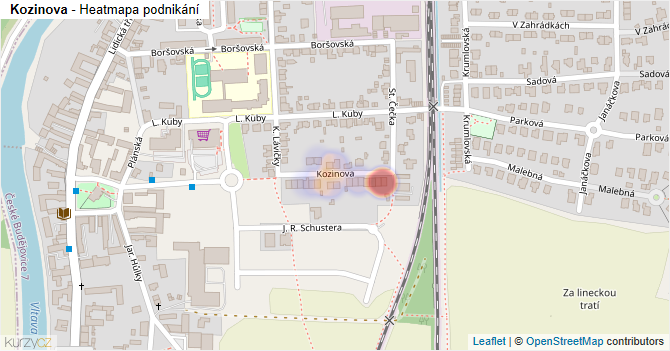 Kozinova - mapa podnikání