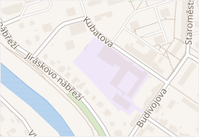 Kubatova v obci České Budějovice - mapa ulice