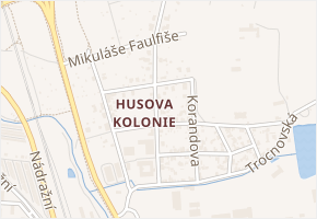 Libničská v obci České Budějovice - mapa ulice