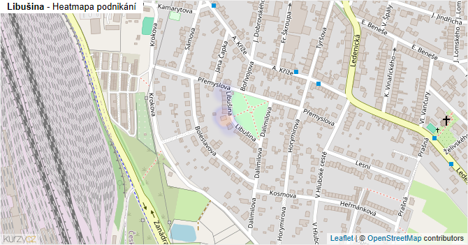 Libušina - mapa podnikání