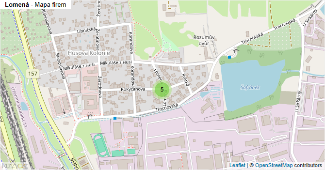 Lomená - mapa firem