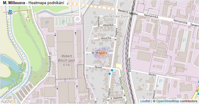 M. Millauera - mapa podnikání