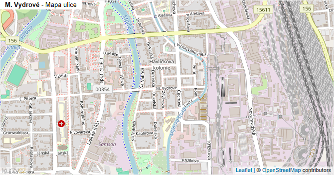 M. Vydrové - mapa ulice