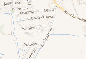 Mechová v obci České Budějovice - mapa ulice
