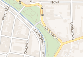 Na Sadech v obci České Budějovice - mapa ulice