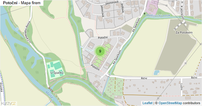 Potoční - mapa firem