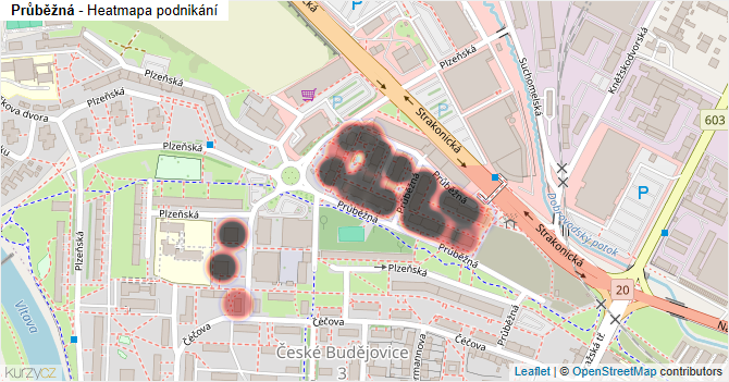 Průběžná - mapa podnikání