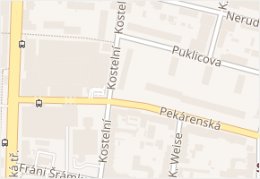 Puklicova v obci České Budějovice - mapa ulice