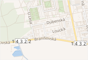 Spojovací v obci České Budějovice - mapa ulice