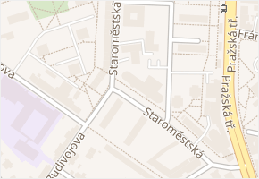 Staroměstská v obci České Budějovice - mapa ulice