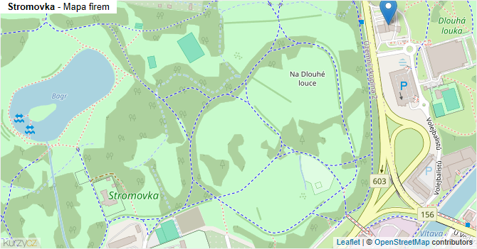 Stromovka - mapa firem