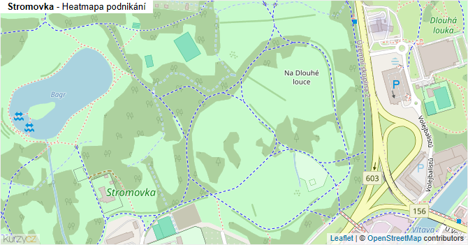 Stromovka - mapa podnikání