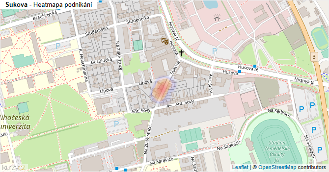Sukova - mapa podnikání