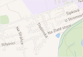 Třebínská v obci České Budějovice - mapa ulice
