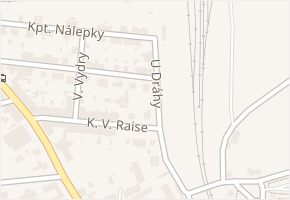 U Dráhy v obci České Budějovice - mapa ulice
