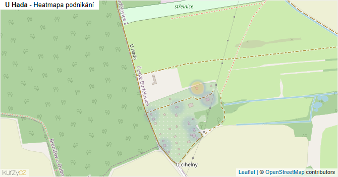 U Hada - mapa podnikání