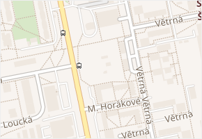 U Lesa v obci České Budějovice - mapa ulice