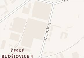 U Sirkárny v obci České Budějovice - mapa ulice