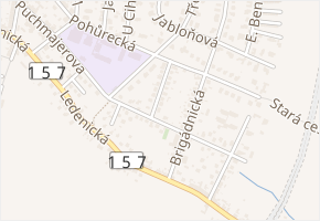 U Školy v obci České Budějovice - mapa ulice