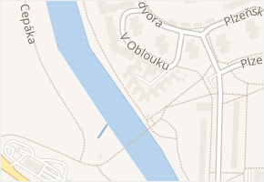 V Oblouku v obci České Budějovice - mapa ulice