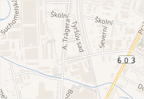 V. Rabase v obci České Budějovice - mapa ulice
