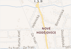 Velenická v obci České Budějovice - mapa ulice