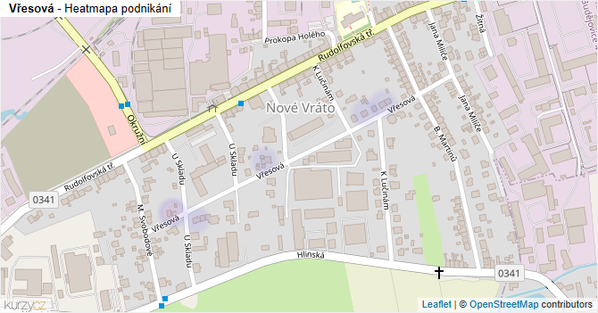 Vřesová - mapa podnikání