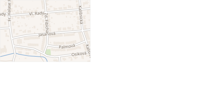 Zd. Fibicha v obci České Budějovice - mapa ulice