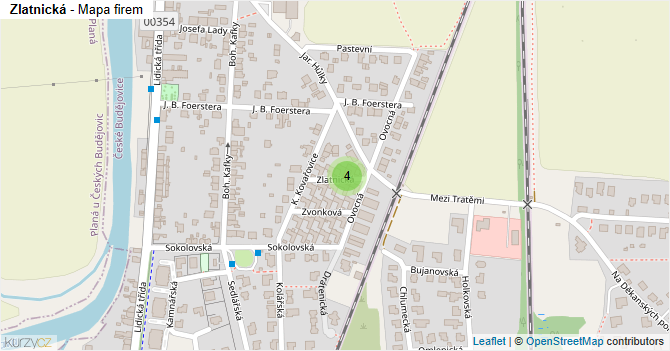 Zlatnická - mapa firem