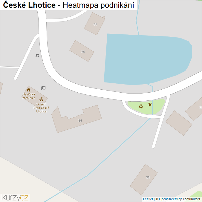 Mapa České Lhotice - Firmy v obci.