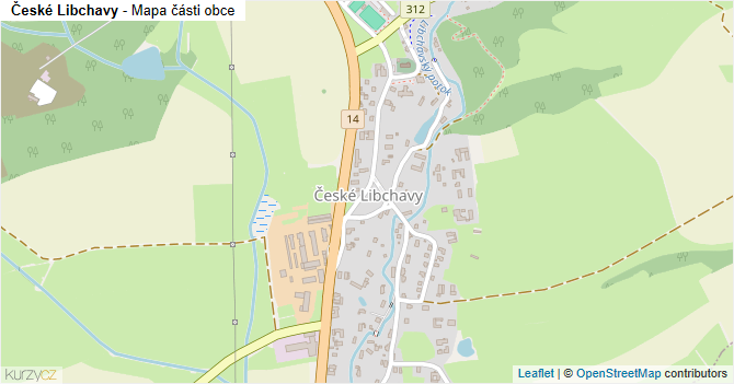 České Libchavy - mapa podnikání