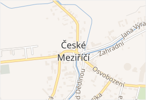Pohořská v obci České Meziříčí - mapa ulice