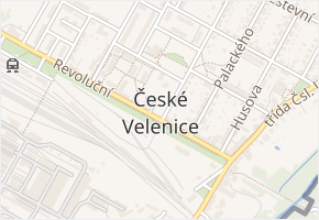 Arbesova v obci České Velenice - mapa ulice
