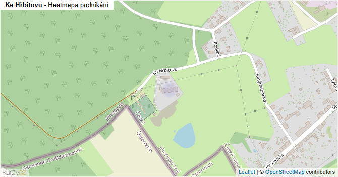 Ke Hřbitovu - mapa podnikání