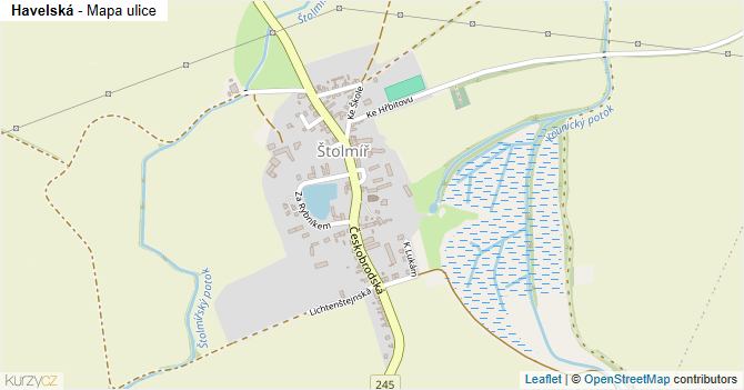 Havelská - mapa ulice