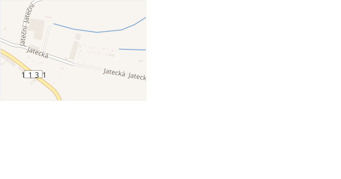 Jatecká v obci Český Brod - mapa ulice