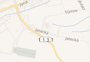 Jateční v obci Český Brod - mapa ulice