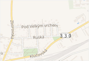 Moravská v obci Český Brod - mapa ulice