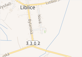 Nová v obci Český Brod - mapa ulice